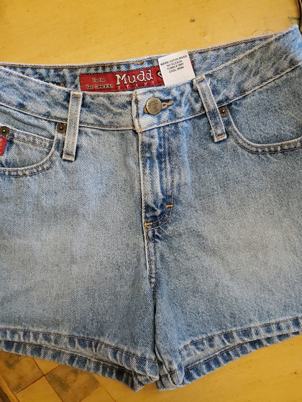 Mudd Light Blue High-Rise Denim Shorts